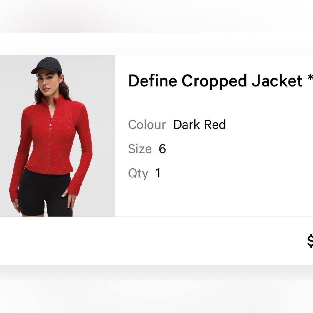 Lululemon Athletica Red Blazer Jacket size 6 

Open to offers:)